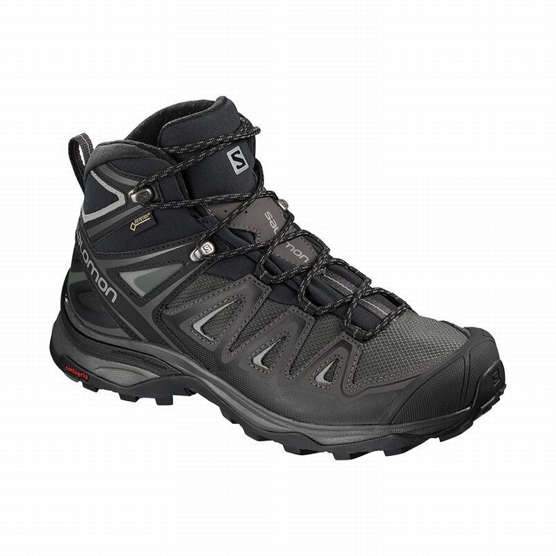 SALOMON X ULTRA 3 MID GORE-TEX Philippines - Women's Hiking Boots - Black | 491835-XRO